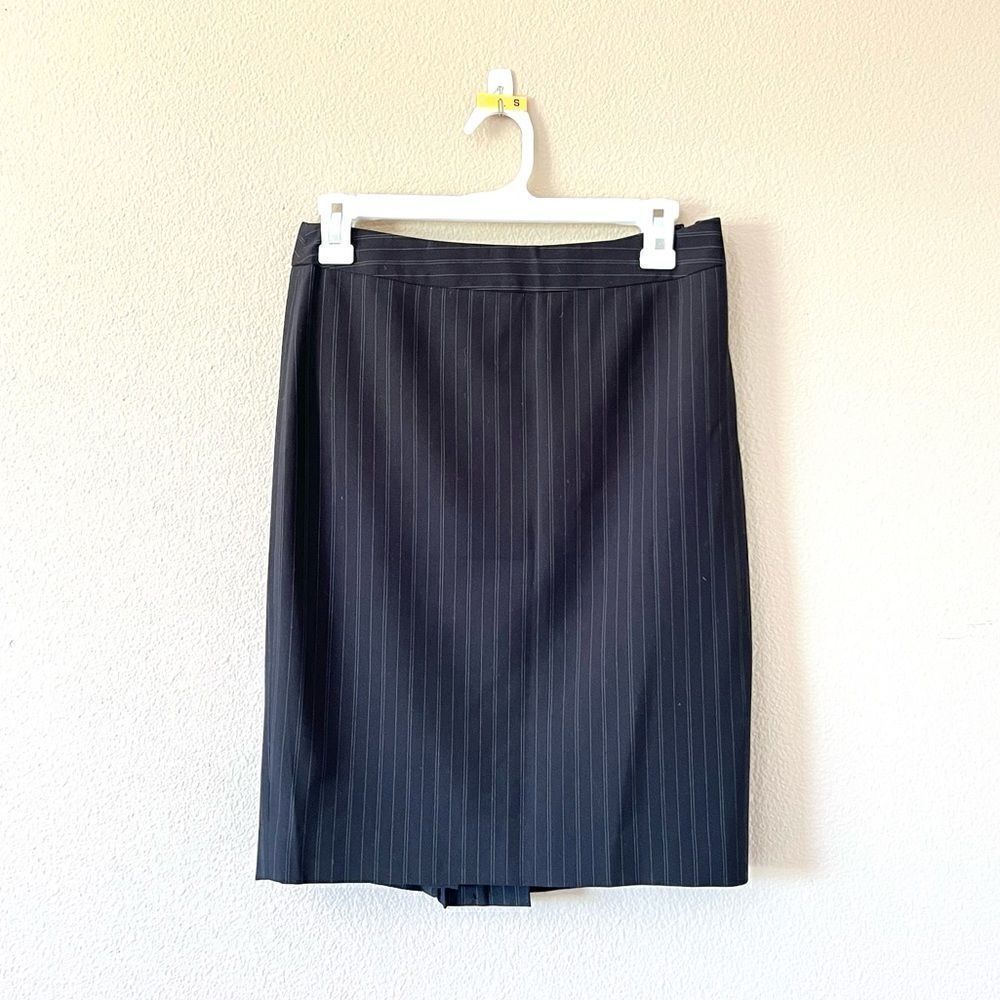 Calvin Klein Pinstripe Pencil Skirt
